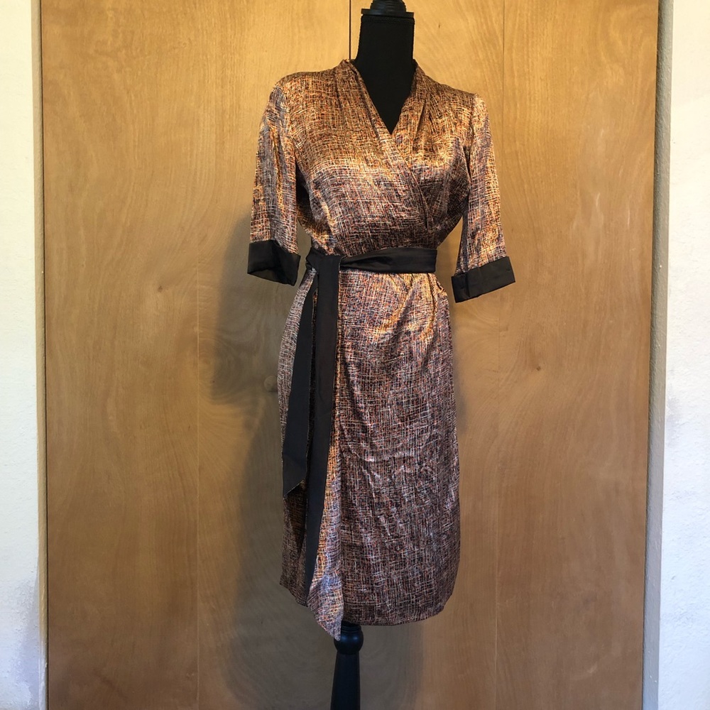 Max Mara silk wrap dress, size S, EUC